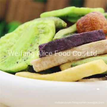 China Fried Vegetable Supplier Export Standard Fried Fruits Chips Vf Mixed Fruits